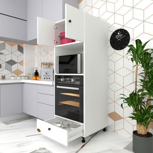 fırın dolabı kamile byz 162*60*56 mutfak çekmeceli ayaklı banyo kiler ofis