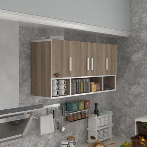 hazır mutfak severus crd 060*120*22 mutfak banyo dolabı kapaklı raflı