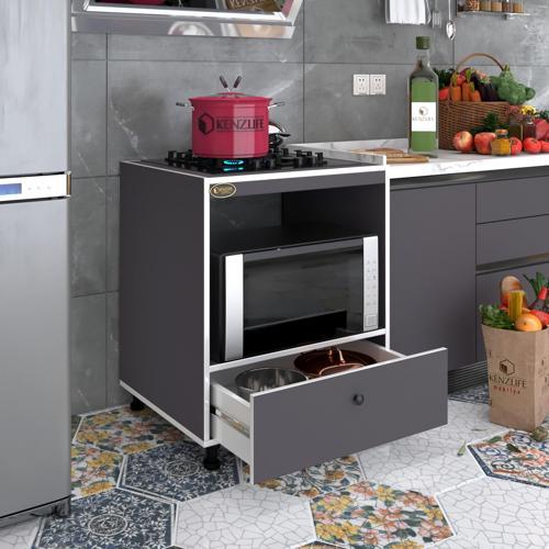 ocak dolabı piraye gri 85*70*60 XLARGE çekmeceli hazır mutfak ankastre gömme ocak için