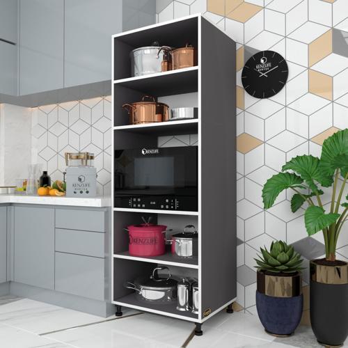 fırın dolabı müzeyyen gri 180*65*50 mutfak XLARGE ayaklı banyo kiler ofis
