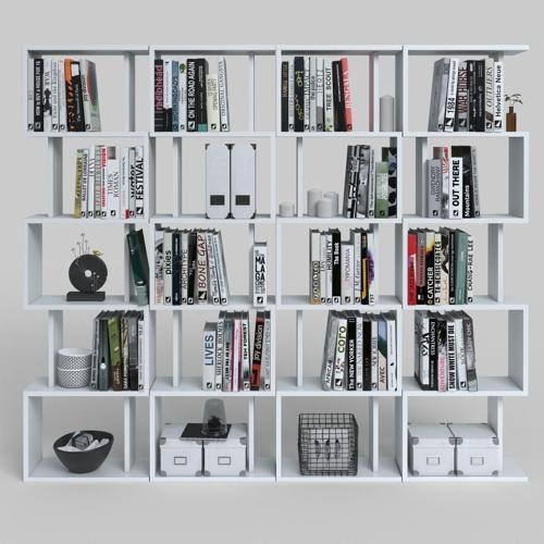 kitaplık raf diba4 byz 129X160x19 banyo kiler ofis (m)