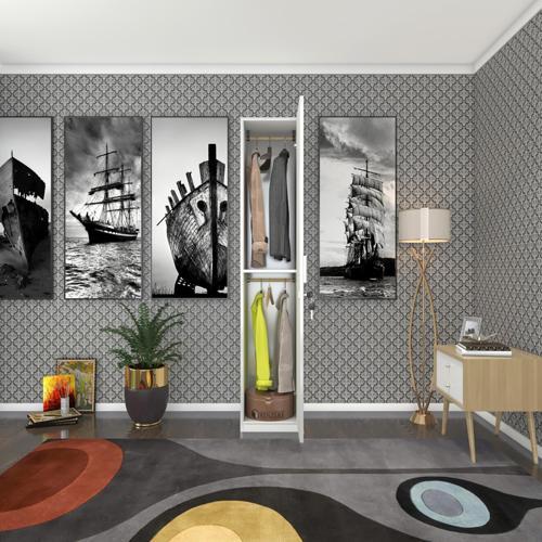 gardırop 1 kapılı kilitli öğrenci dolabı tek kapı günebakan byz 180*35*42 gardolap dolap ofis kapaklı