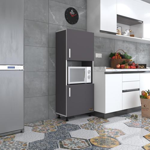 mini fırın dolabı gökhun gri 148*60*30 ayaklı mikroalga midi fırın mutfak