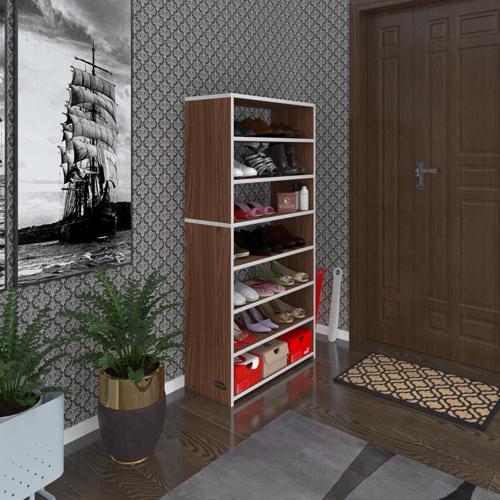 ayakkabılık goya cvz 140*70*30 arkalıksız ayakkabı ofis dolabı iki bölme