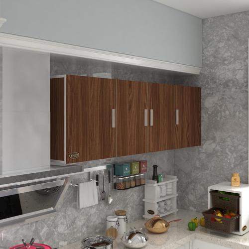 hazır mutfak silvanus cvz 060*180*32 mutfak banyo dolabı kapaklı raflı