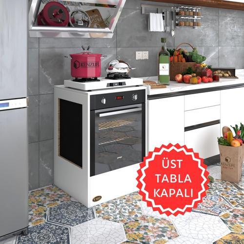 ankastre modülü kabini kalsiyum3 byz fırın ocak dolabı sabit tabla