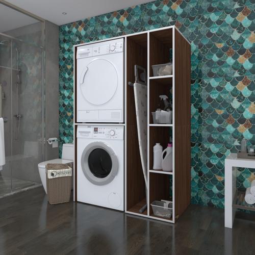 çamaşır-kurutma makinesi dolabı alyusha cvz 180*120*60 banyo kapaksız arkalıksız