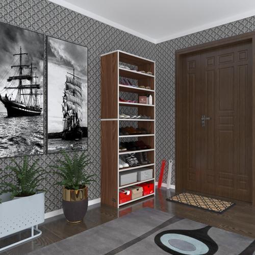 ayakkabılık goya cvz 180*70*30 arkalıksız ayakkabı ofis dolabı iki bölme
