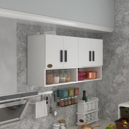 hazır mutfak vesper byz 060*120*32 mutfak banyo dolabı kapaklı raflı