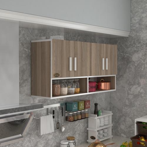 hazır mutfak vesper crd 060*120*22 mutfak banyo dolabı kapaklı raflı