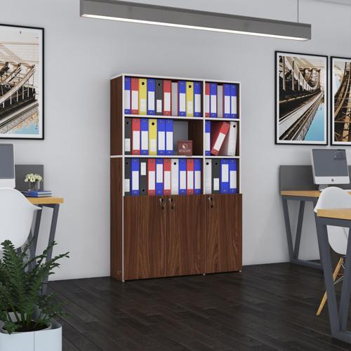 klasör dolabı kilitli alpdem cvz 175*120*30 klasörlük kitaplık ofis arkalıksız