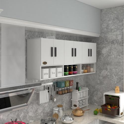 hazır mutfak vice byz 060*180*32 mutfak banyo dolabı kapaklı raflı
