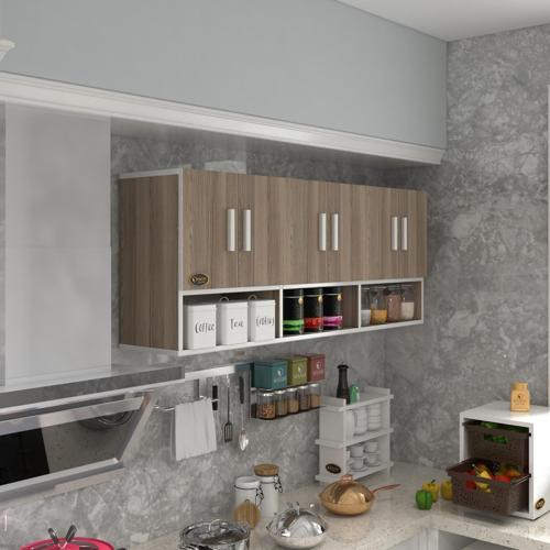 hazır mutfak vice crd 060*180*32 mutfak banyo dolabı kapaklı raflı