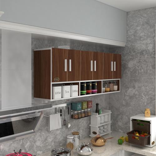hazır mutfak vice cvz 060*180*22 mutfak banyo dolabı kapaklı raflı