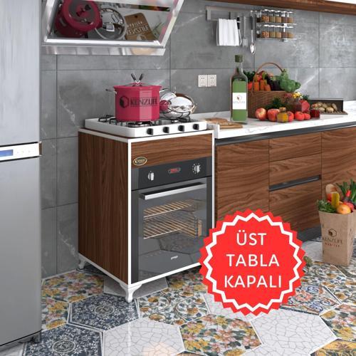 ankastre modülü kabini lantanyum cvz fırın ocak dolabı sabit tabla ayaklı
