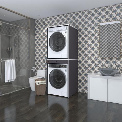 çamaşır-kurutma makinesi dolabı avi senna gri 187*070*60 çekmeceli banyo