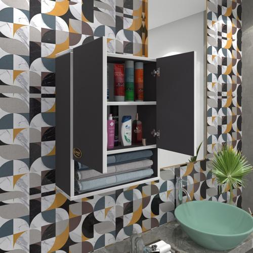 banyo ecza dolabı bakunin gri 60*40*20 mutfak (m)üst arkalıklı alt arkalıksız