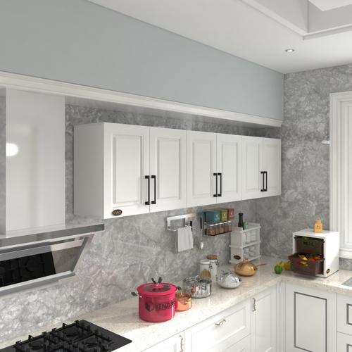 hazır mutfak dolabı elma60 byz mod1 60*240*32 mebran kapak suntalam gövde