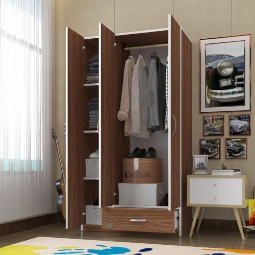 gardırop 3 kapılı 1 çekmeceli hanımeli 180*120*52 cvz XLARGE kapaklı gardolap dolap