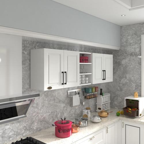 hazır mutfak dolabı fasulye60 byz mod1 60*200*32 mebran kapak suntalam gövde