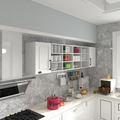 hazır mutfak dolabı kavun60 byz mod1 60*240*32 mebran kapak suntalam gövde