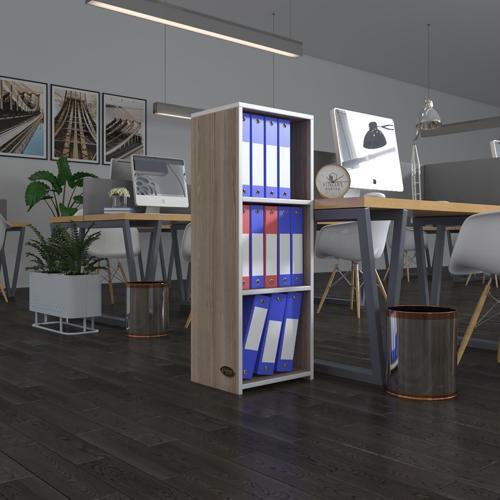 klasörlük raflı almakay crd 105*40*30 kitaplık ofis arkalıksız