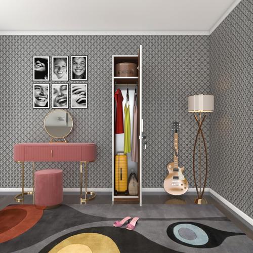 kilitli gardırop öğrenci dolabı tek kapılı kasımpatı cvz 180*35*42 gardolap dolap ofis
