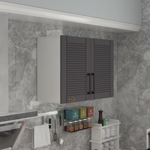 hazır mutfak dolabı kıvırcık90 gri mod2 90*080*32 mebran kapak suntalam gövde