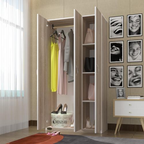 gardırop 3 kapılı ballıbaba 180*120*52 crd XLARGE kapaklı gardolap dolap