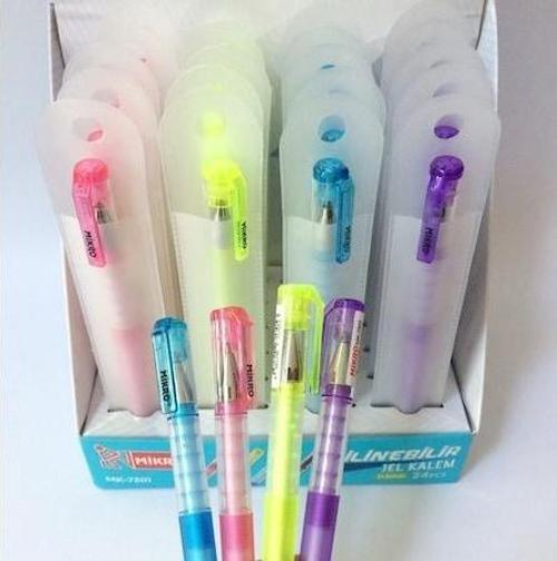 Mk-7301 Silinebilir Jel Kalem Mk7301 24 Lü Set Karışık Renkler