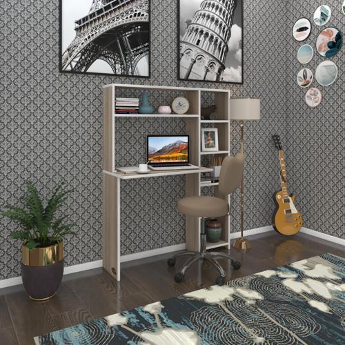 bilgisayar çalışma masası prost crd 140*100*20 kitaplık sağda ofis sekreter laptop