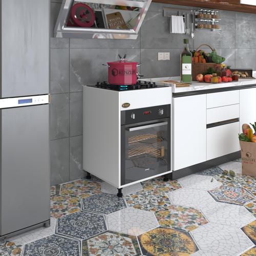 ankastre modülü kabini şirpençe byz 85*60*56 fırın ocak dolabı ayarlı ayaklı üstten