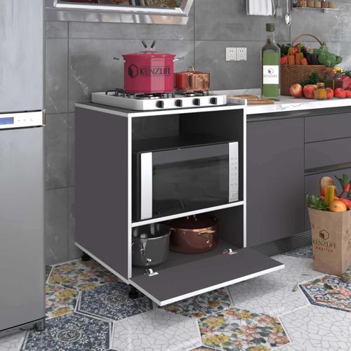 ocak dolabı bennu gri 85*70*60 XLARGE kapaklı hazır mutfak klasik setüstü ocak için sabit tabla
