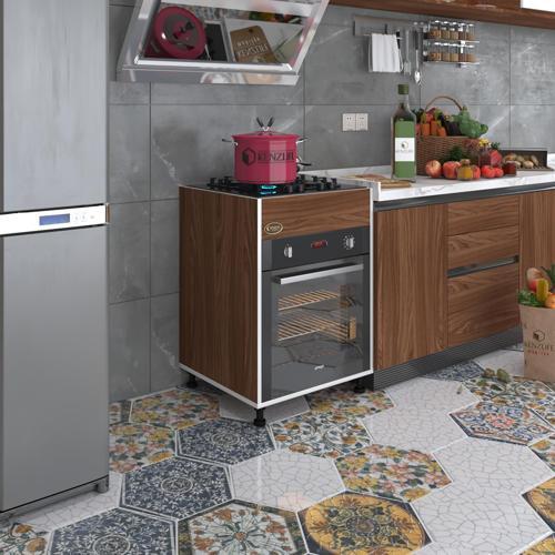 ankastre modülü kabini şirpençe cvz 85*60*56 fırın ocak dolabı ayarlı ayaklı üstten