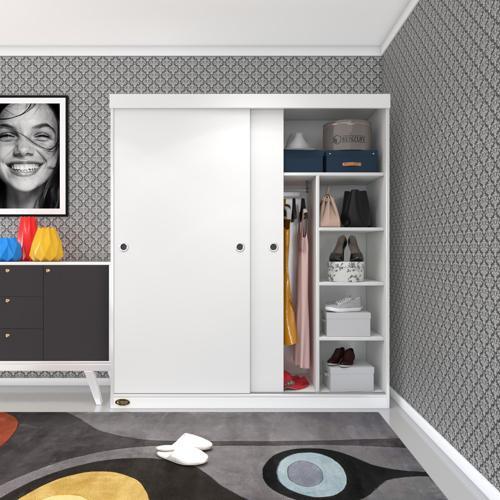 gardırop sürgülü kapaklı kapılı 160 papatya byz gardolap dolap