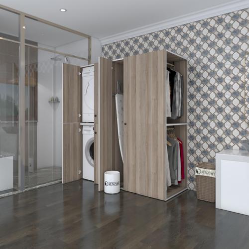 çamaşır-kurutma makinesi dolabı ve giysi dolabı bistami sağ crd 180*160*60  banyo