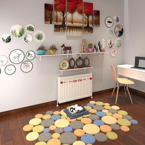 petek üstü raf dresuar golden boy crd 120*24 üçlü kitaplık duvar rafı 120 cm uzunluk