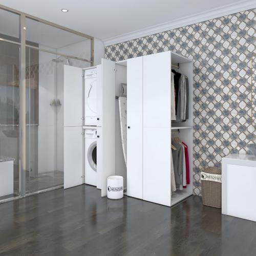 çamaşır-kurutma makinesi dolabı ve giysi dolabı bistamimdf sağ byz 180*160*60  % 100 FULL MDF