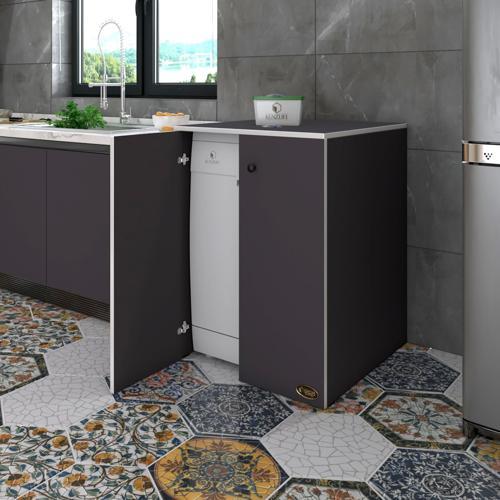 bulaşık&çamaşır&kurutma makinesi dolabı kapaklı nurten gri 90*70*60 banyo ofis