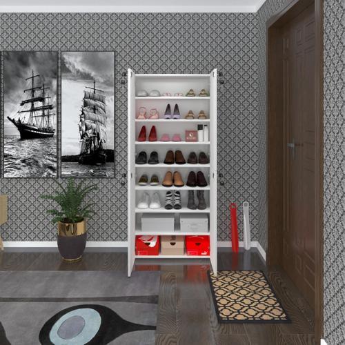 ayakkabılık ayakkabı dolabı kilitli be real byz 160*70*32 kapaklı arkalıklı ofis dolabı iki bölme