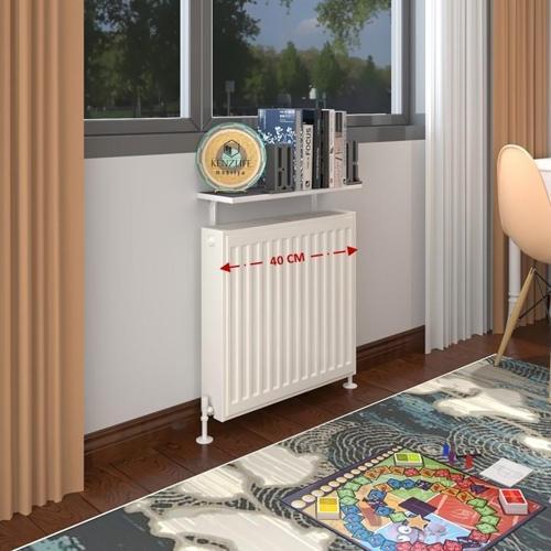 petek üstü raf dresuar golden boy gri 040*24 tekli kitaplık duvar rafı 040 cm uzunluk