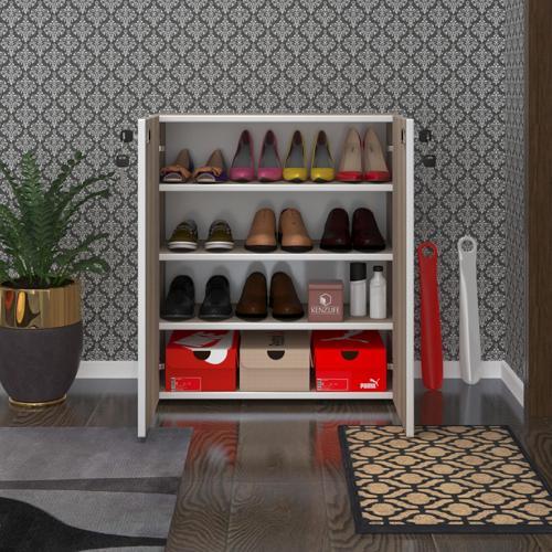 ayakkabılık ayakkabı dolabı kilitli be real crd 080*70*32 kapaklı arkalıklı ofis dolabı
