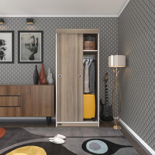gardırop sürgülü kapaklı kapılı karanfil080 crd gardolap dolap