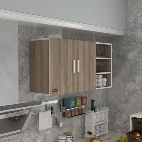 hazır mutfak fulvus22 crd 060*120*22 mutfak banyo dolabı kapaklı raflı