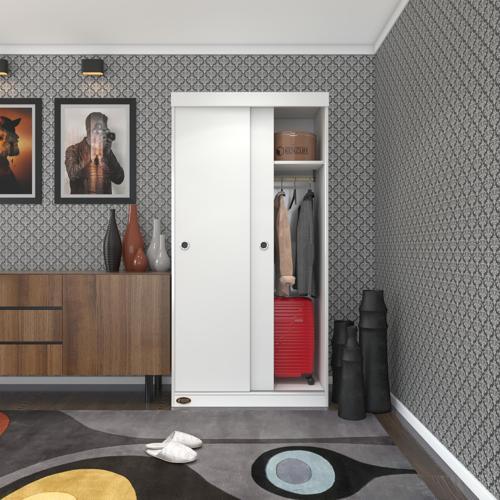 gardırop sürgülü kapaklı kapılı karanfil090 byz gardolap dolap