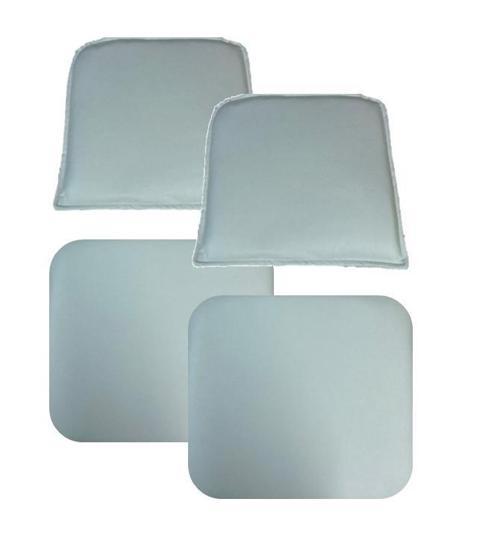 Knsz minder seti 2 li zng&mğr&uslu byz suni deri tel bar sandalyesi oturma ve sırt minderi set