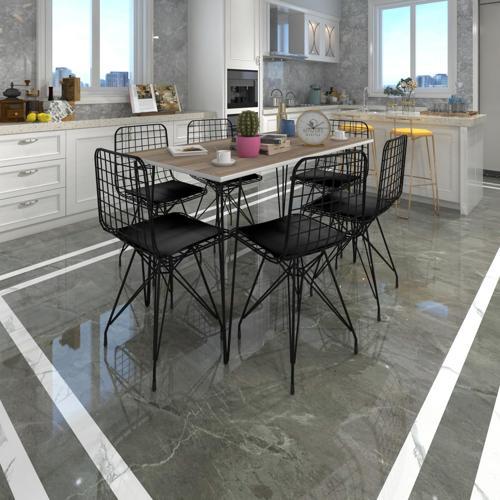 Knsz masa sandalye takımı hem75mazlum crdsyh 130*090 6 sandalye syhsyh