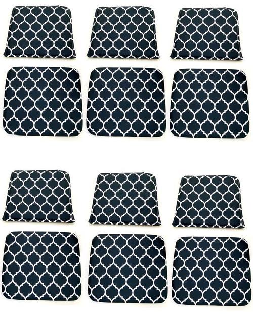 Knsz minder seti 6 lı mazlum viona kumaş oturma ve sırt tel sandalyesi minderi bir arada