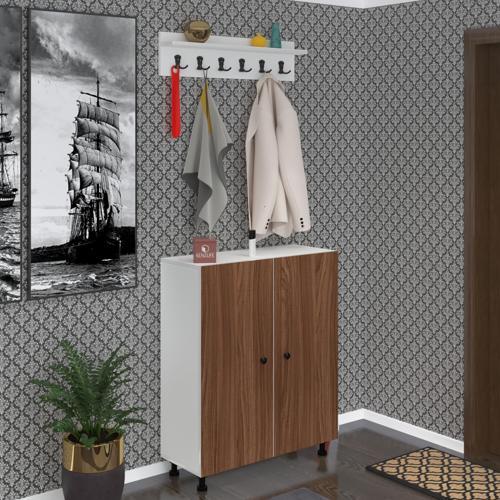 portmanto ayakkabılık ve askılık edik6 cvzbyz 98*080*32 yirmidört çift ayakkabı kapasitesi