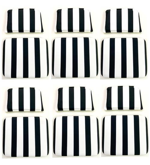 Knsz minder seti 6 lı zng&mğr&uslu tuan kumaş tel bar sandalyesi oturma ve sırt minderi set